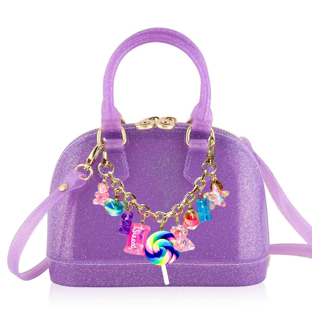 Cate Purple Sparkle Purse - Candy Crush Girl Purse Carrying Kind 