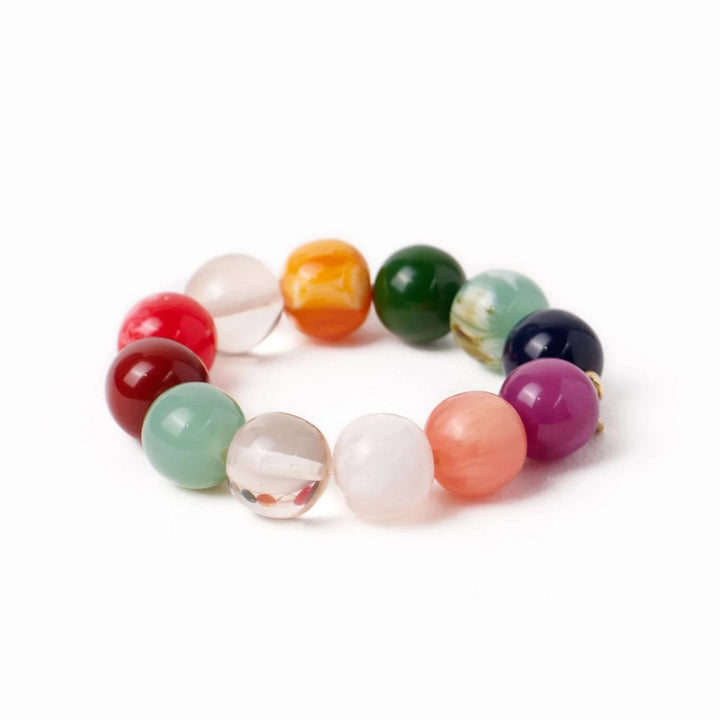 Cece Large Resin Bead Bracelet - Multi Womens Bracelet Ink and Alloy 