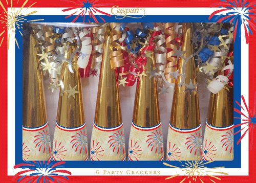 Celebrate! 10" Cone Party Crackers - Box of 6 Party Decor Caspari 
