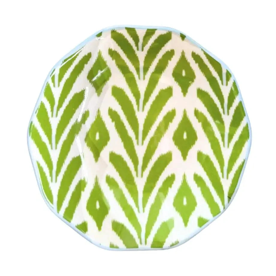Ceramic Ring Dish - Petite Frond Green Ring Dish Laura Park Design 