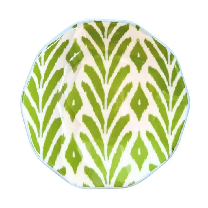 Ceramic Ring Dish - Petite Frond Green Ring Dish Laura Park Design 