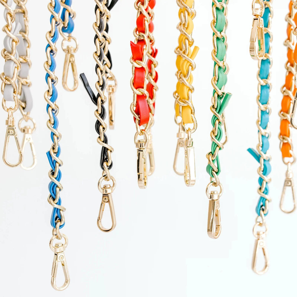 Chain Mail Bag Strap - Red Purse Strap Clearly Handbags 