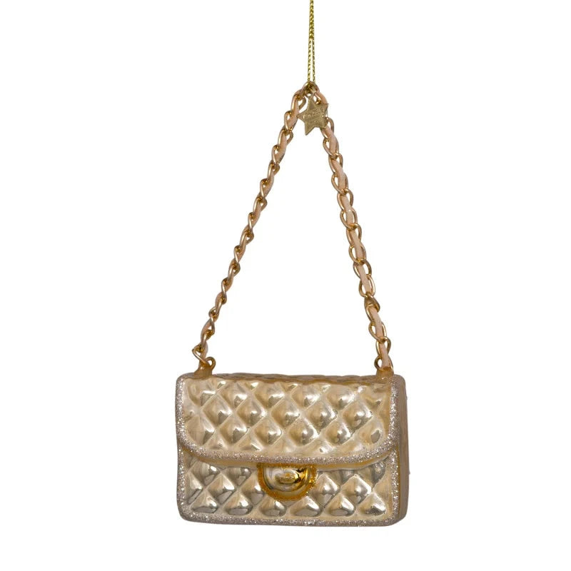 Champagne Fashion Bag Ornament Christmas Ornament Vondels 