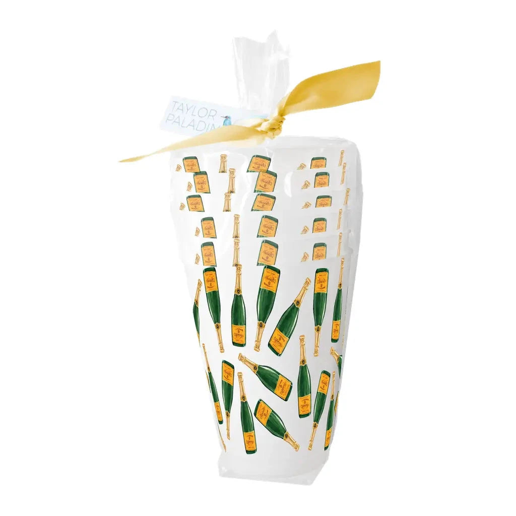 Champagne Pattern Frosted Cups Shatterproof Cups Taylor Paladino 