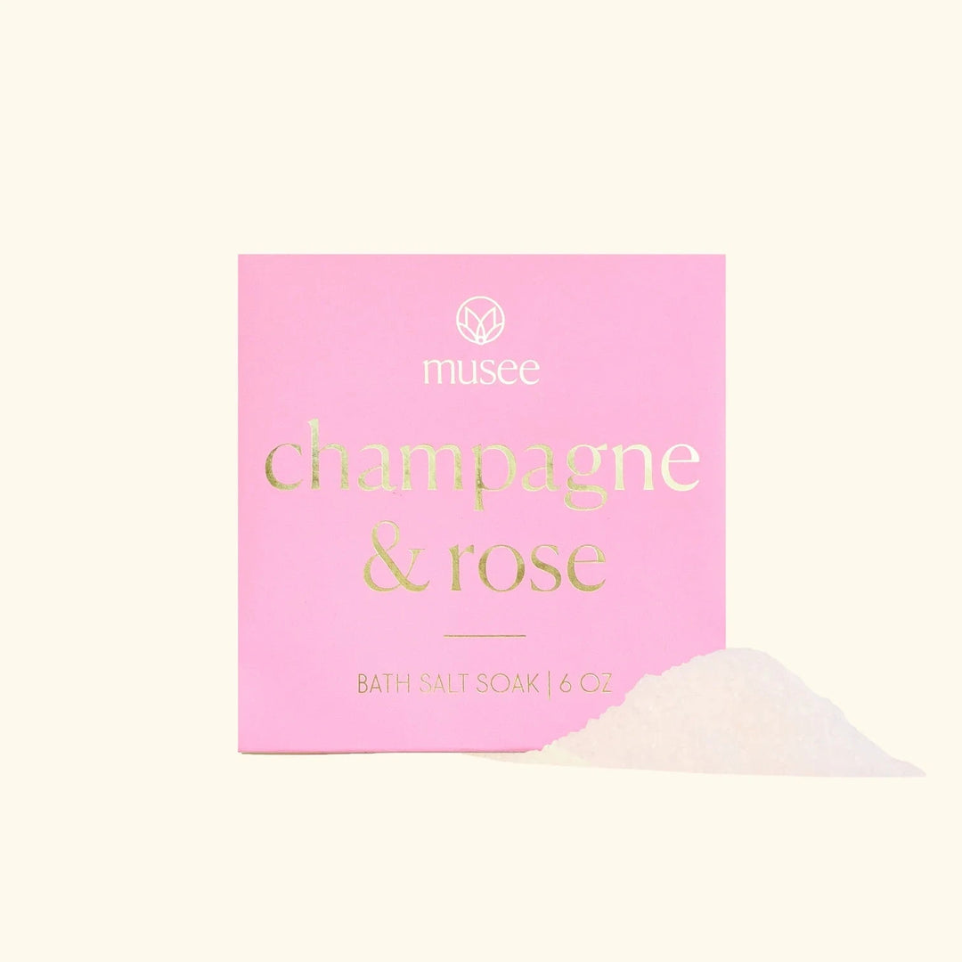 Champagne & Rose Mini Bath Salt Soak Bath Bomb Musee 