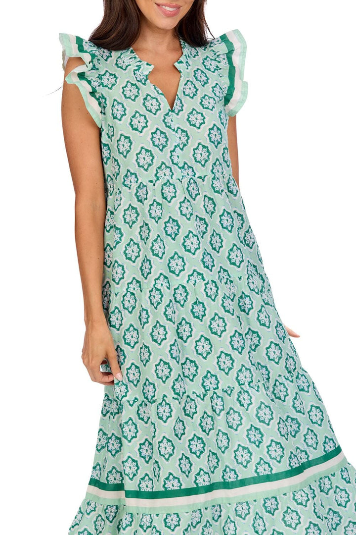 Chapman Maxi Dress - Green Womens Dress MudPie 