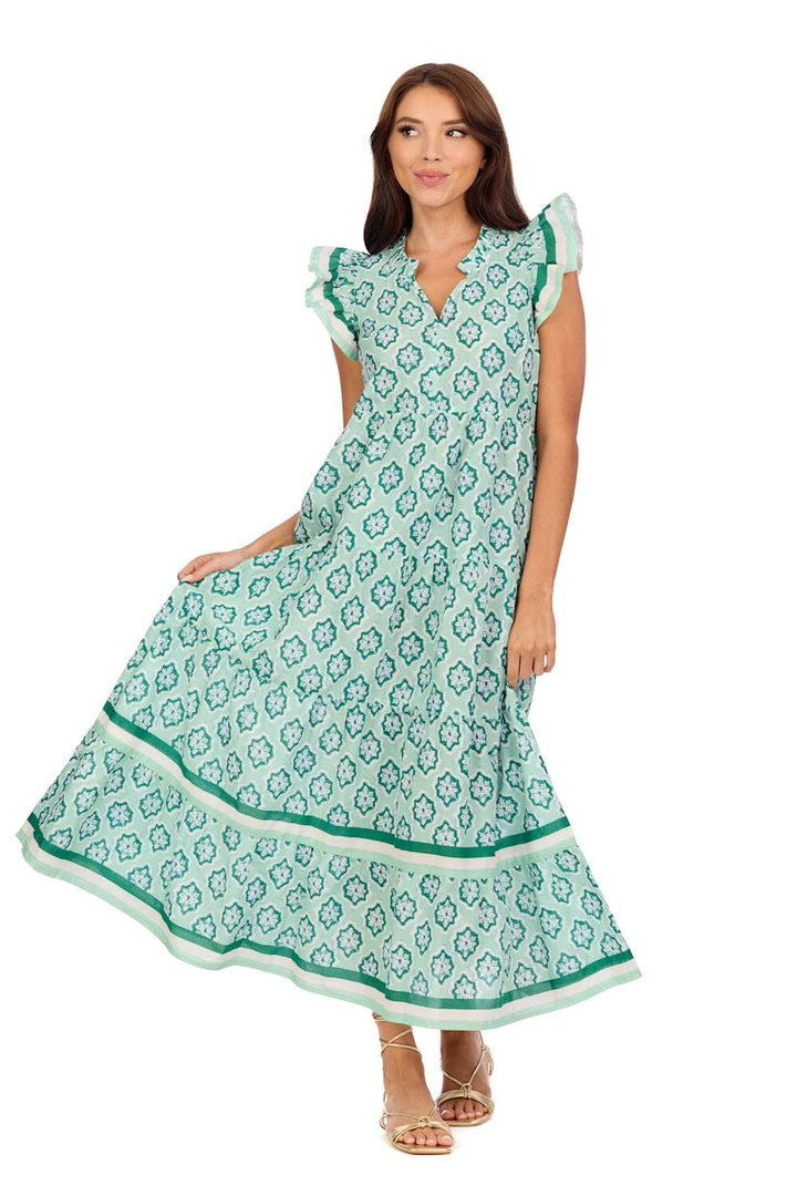 Chapman Maxi Dress - Green Womens Dress MudPie 