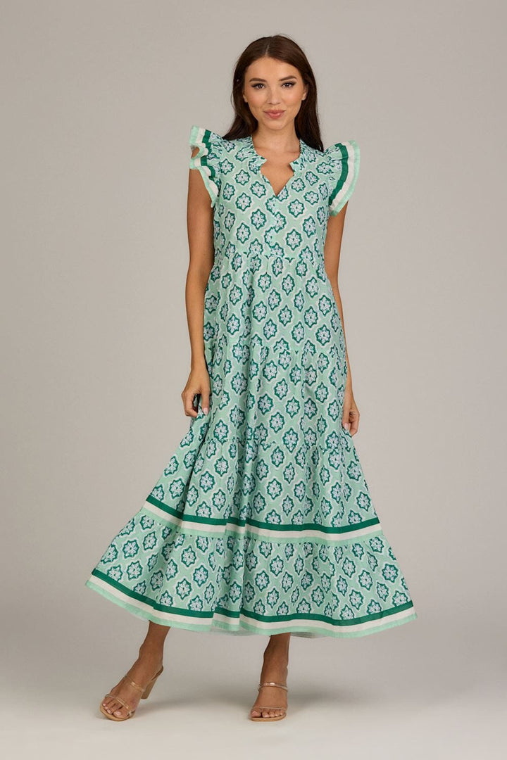 Chapman Maxi Dress - Green Womens Dress MudPie 