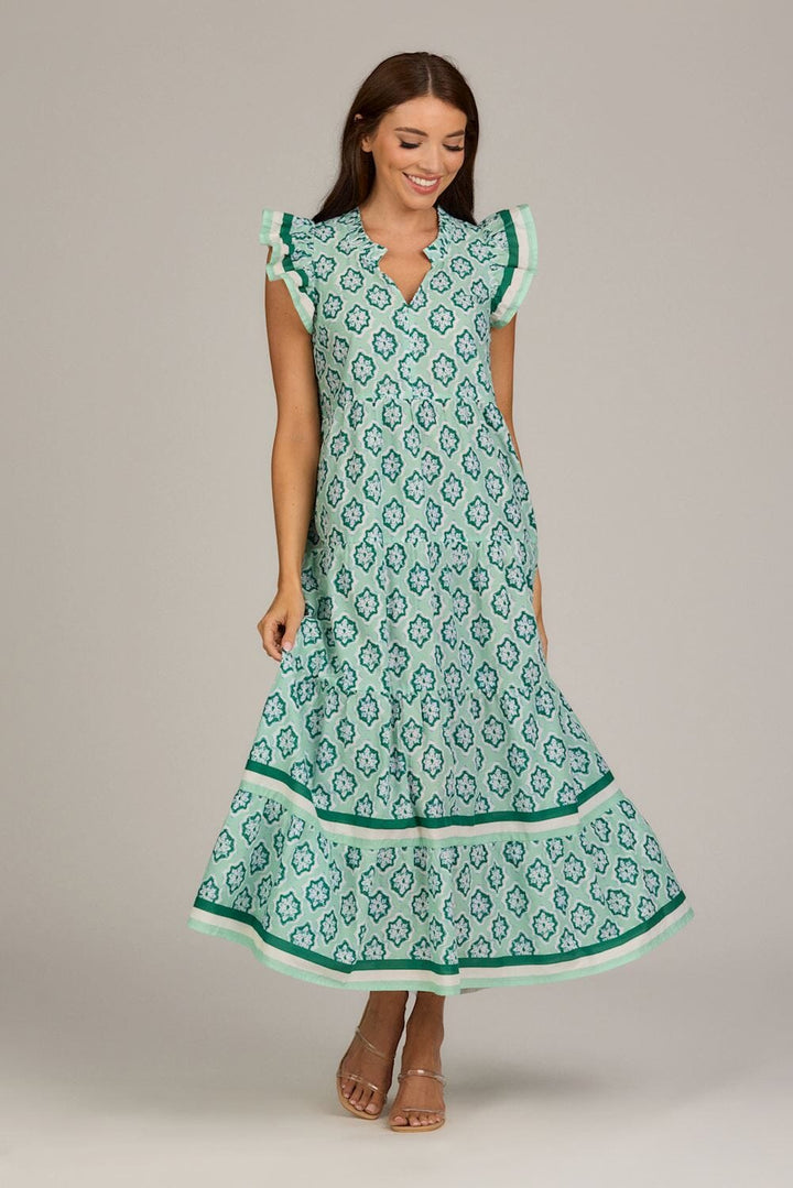 Chapman Maxi Dress - Green Womens Dress MudPie 