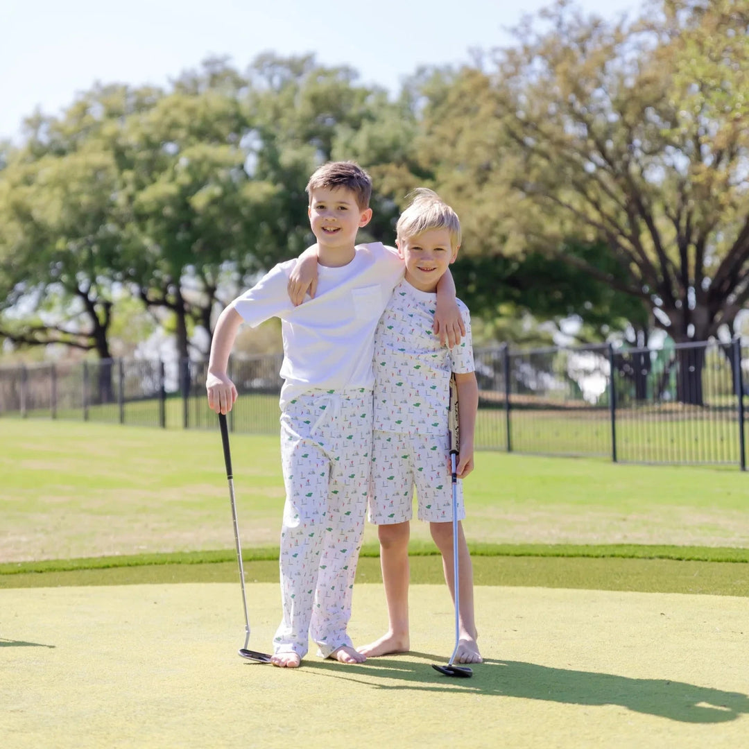Charles Boys Short Set - Golf Life Boy Pajamas Lila & Hayes 