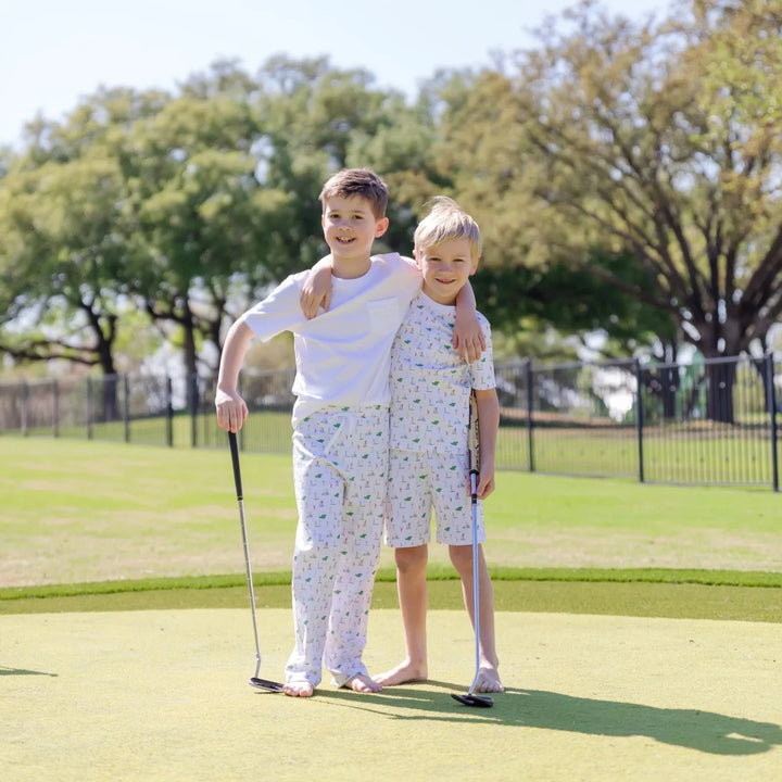 Charles Boys Short Set - Golf Life Boy Pajamas Lila & Hayes 