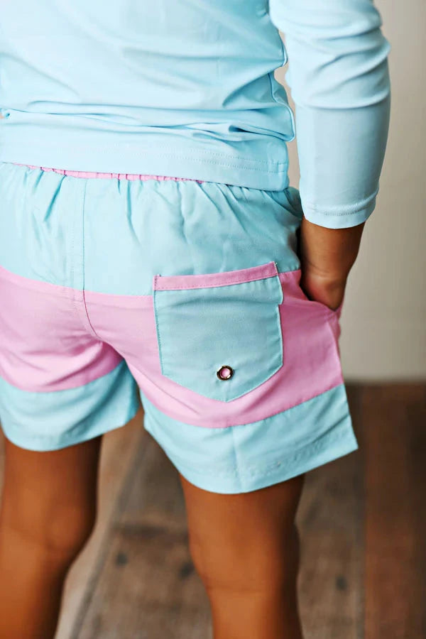 Charleston Colorblock Swim Trunks Boy Bathing Suit Swoon Baby 