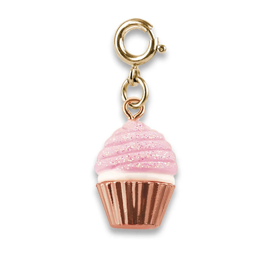 CHARM IT! Charms Necklace Charm Charm It Pink Glitter Cupcake 