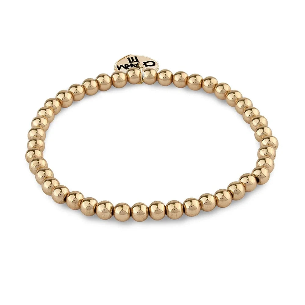 CHARM IT! Gold Stretch Bead Bracelet Girl Bracelet Charm It 