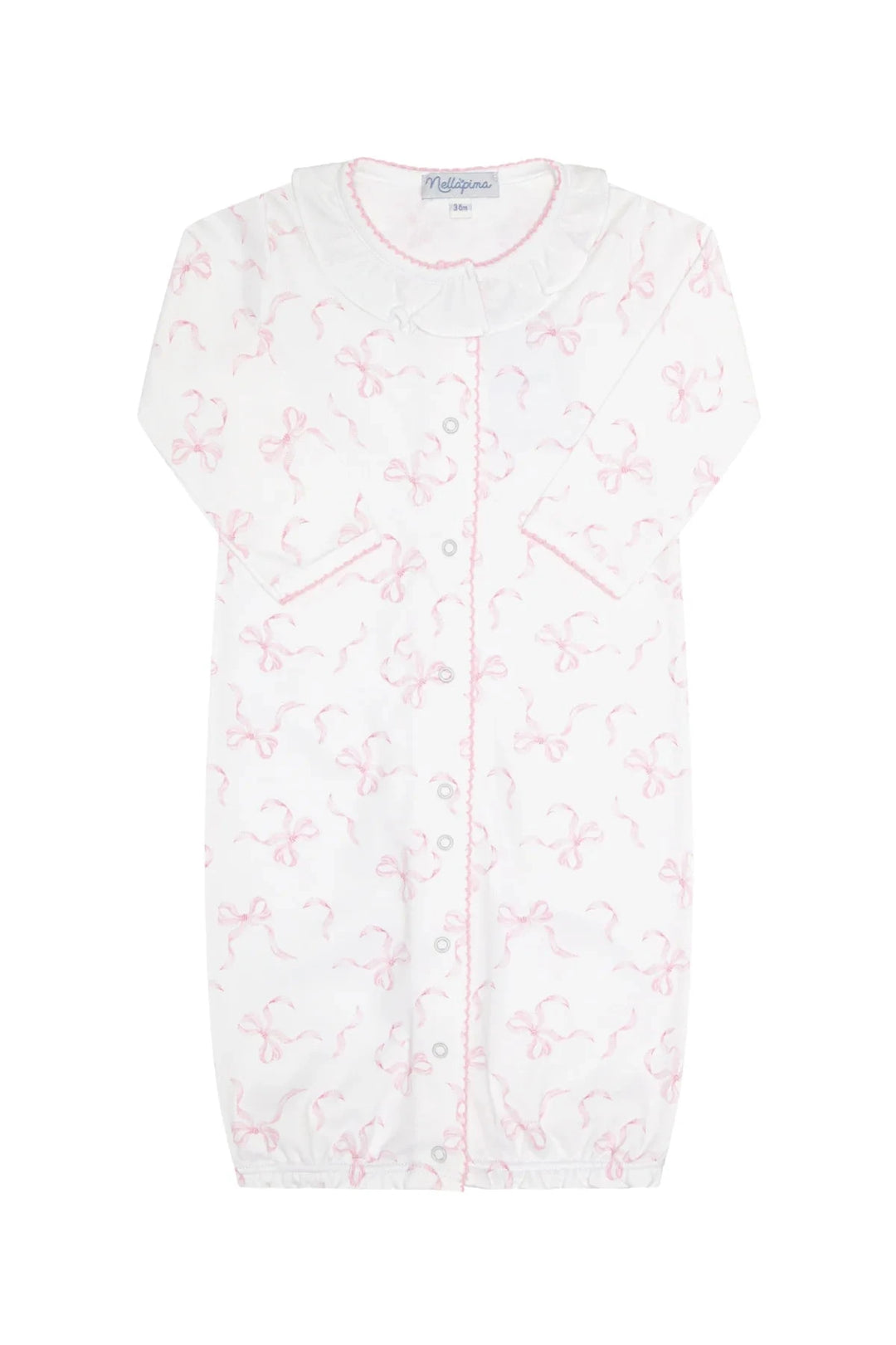 Charming Bows Print Converter Gown Girl Converter Gown Nella Pima 