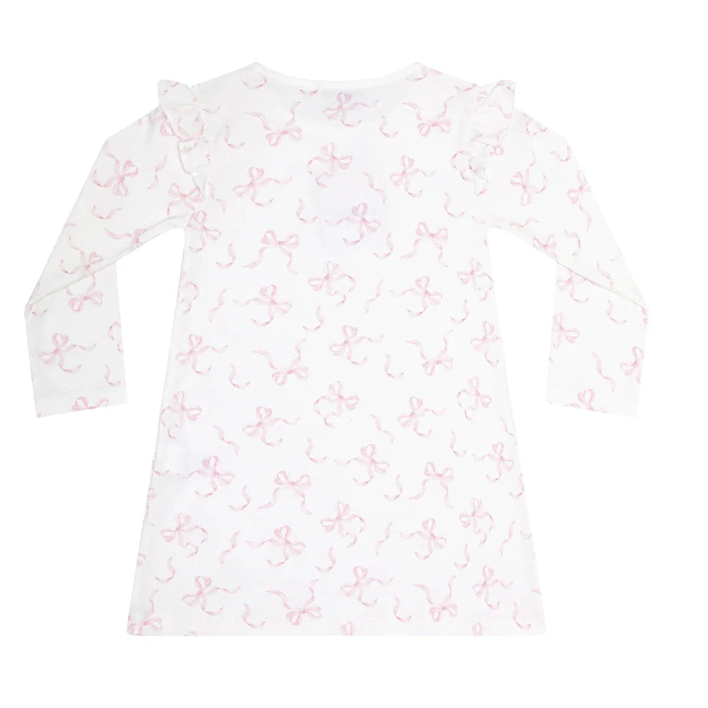 Charming Bows Print Playtime Dress Girl Bubble Nella Pima 