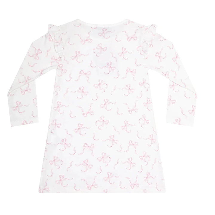 Charming Bows Print Playtime Dress Girl Bubble Nella Pima 