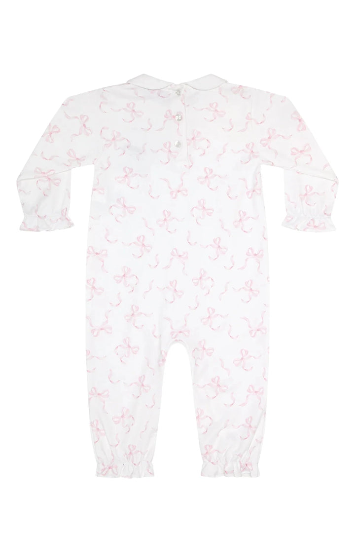 Charming Bows Print Romper Girl Romper Nella Pima 