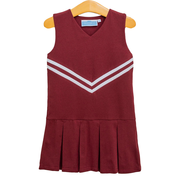 Cheer Uniform Dress - Maroon Girl Dress Trotter Street Kids 
