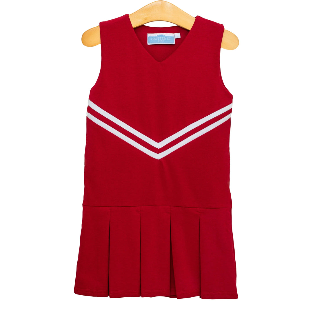 Cheer Uniform Dress - Red Girl Dress Trotter Street Kids 