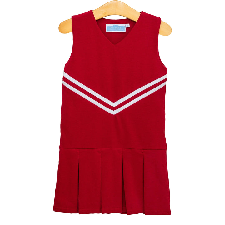Cheer Uniform Dress - Red Girl Dress Trotter Street Kids 