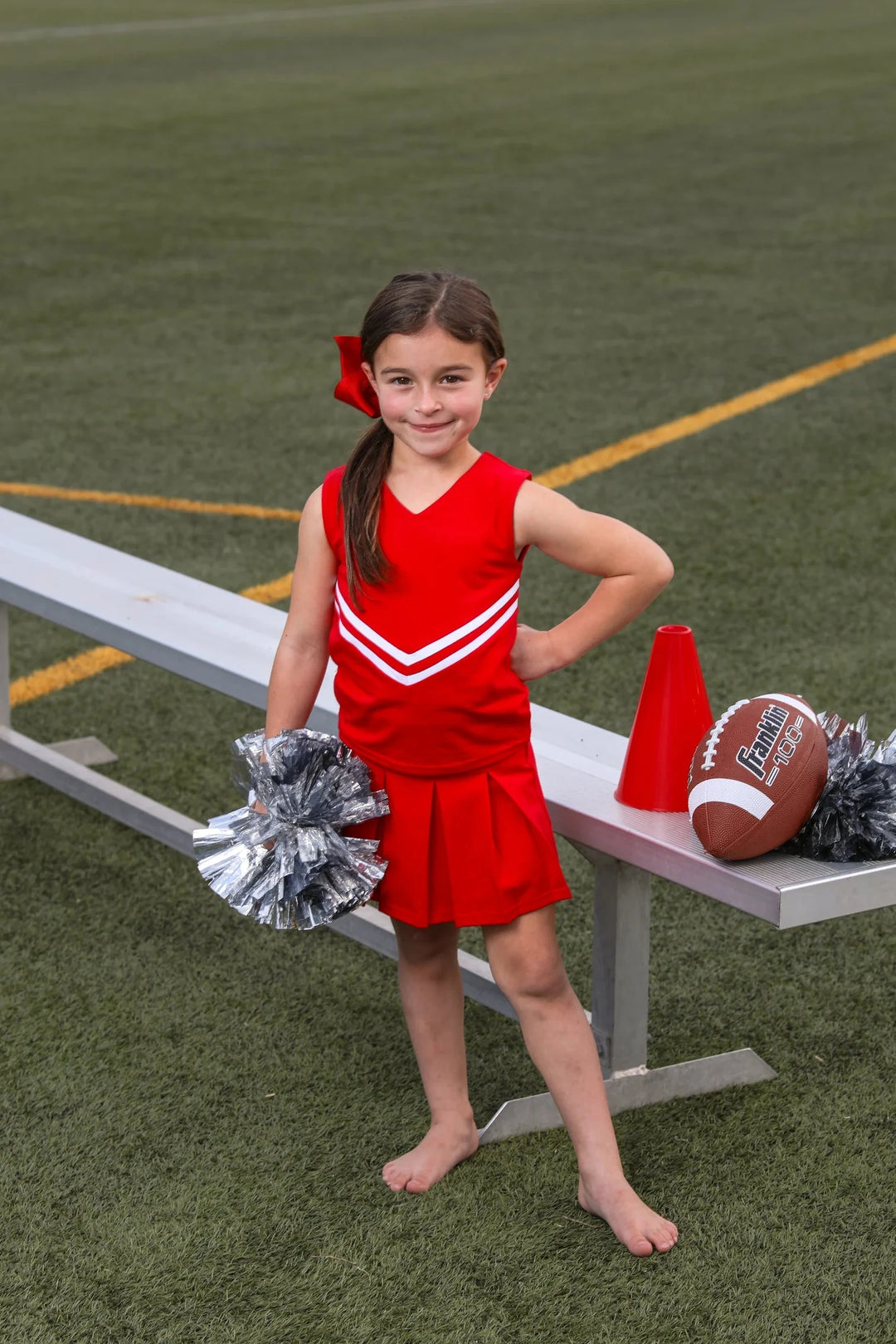Cheer Uniform Set - Red Girl Short Set Trotter Street Kids 