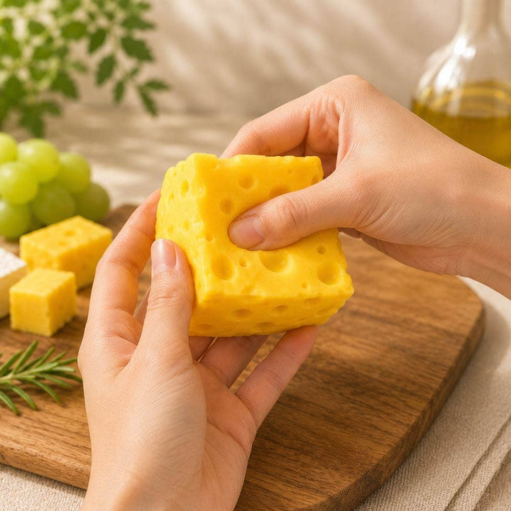 Cheese Cube Squishy Activity Toy Sensibling Corp. 