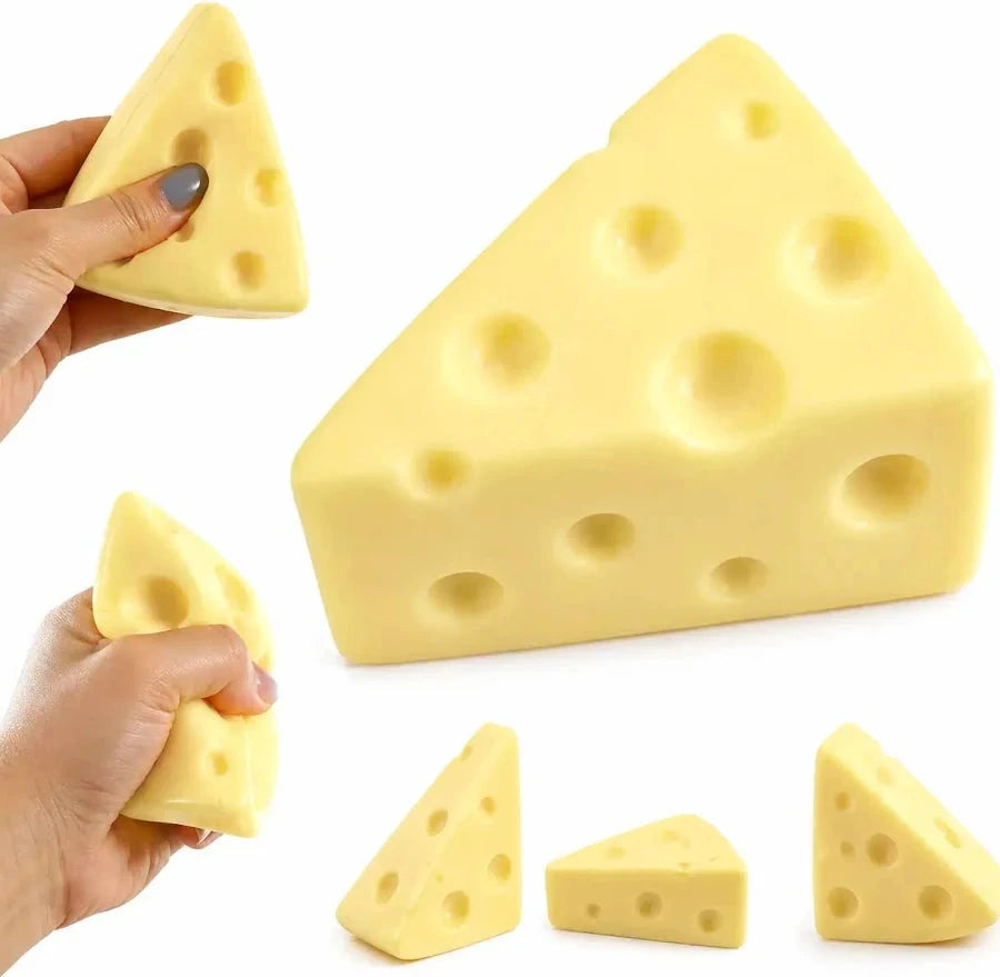 Cheese Slice Squishy Activity Toy Thomas and Co Wholesale 