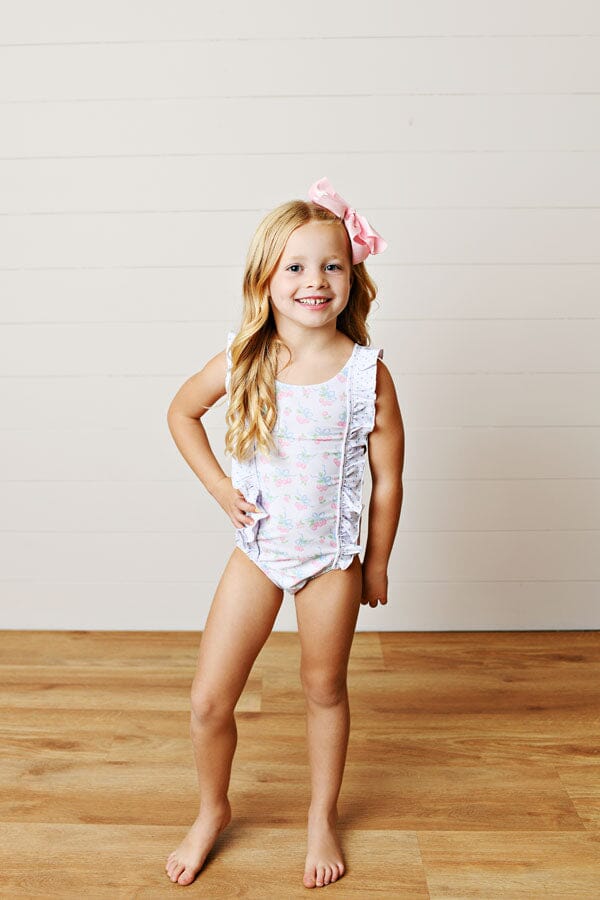Cherry Sweet Ruffle Swimsuit Girl Bathing Suit Swoon Baby 