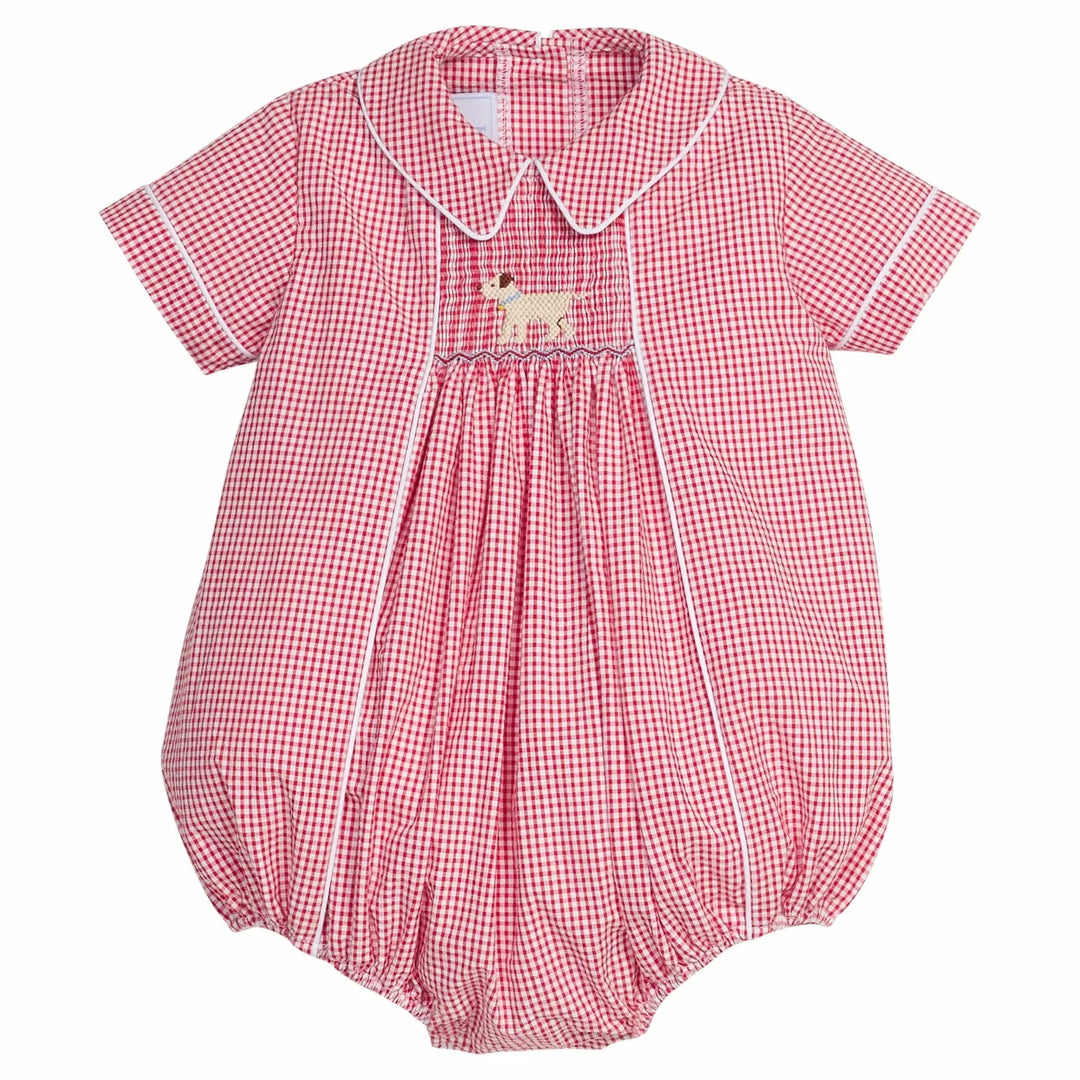 Chest Smocked Bubble - Lab Boy Bubble Little English 