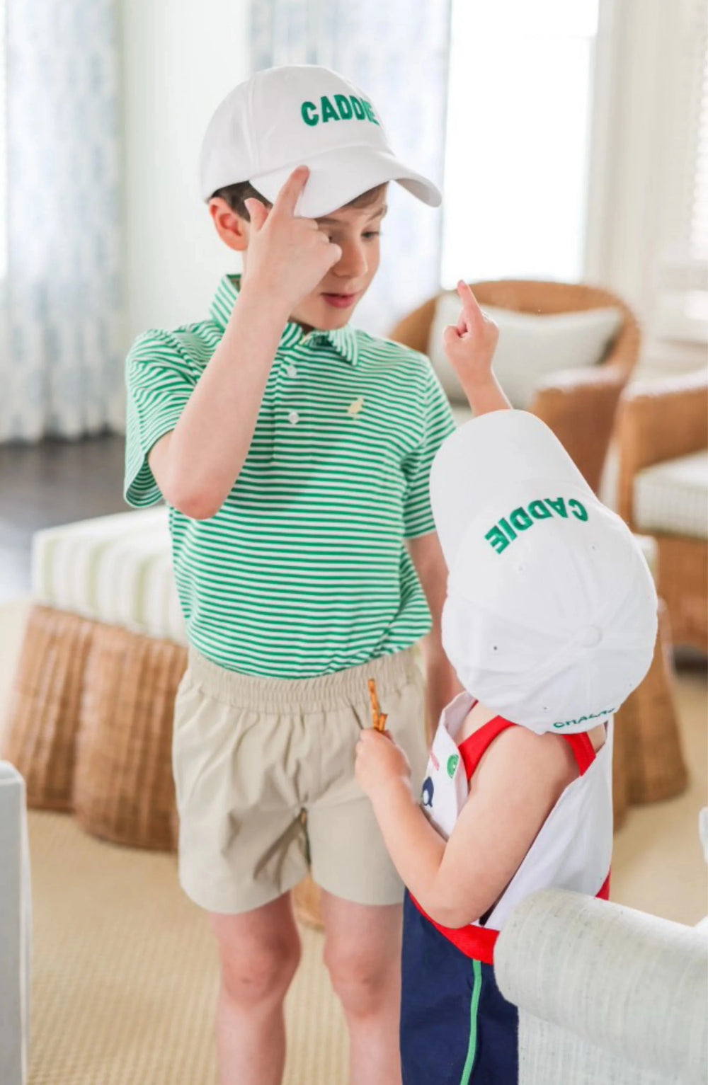 Children's Baseball Hat - Caddie Kids Hat Bits & Bows 