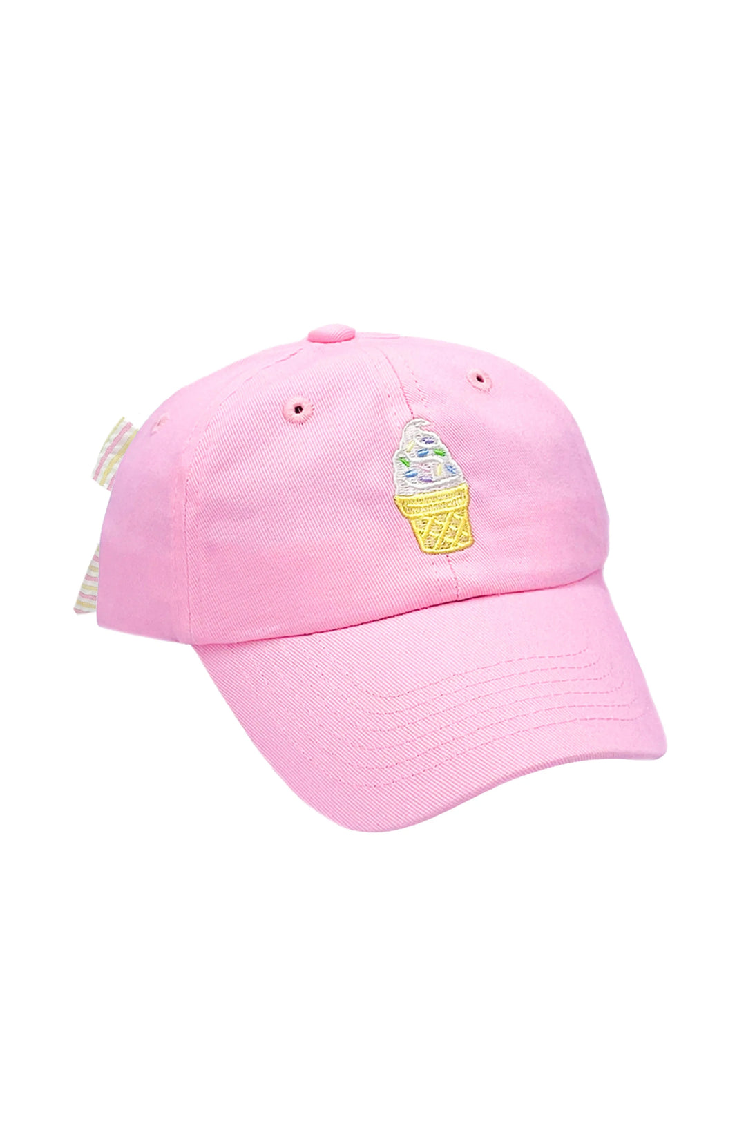 Children's Baseball Hat - Ice Cream Bow Girl Hat Bits & Bows 