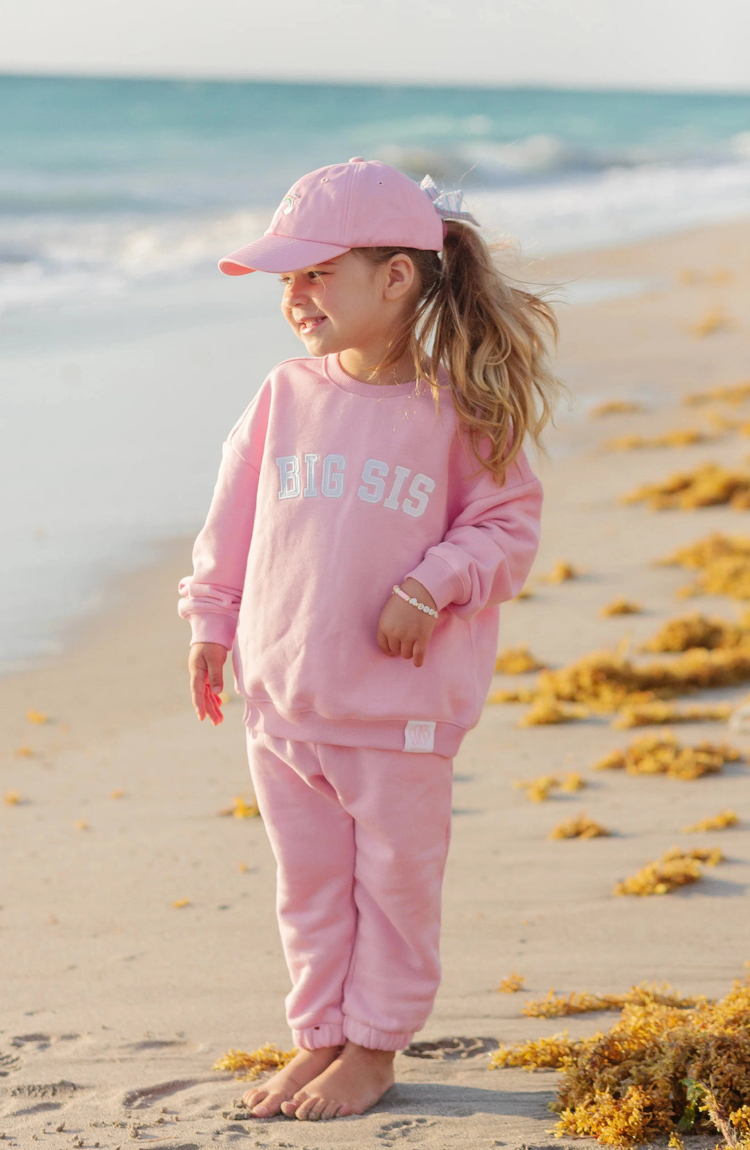 Children's Baseball Hat - Rainbow Sparkle Bow Girl Hat Bits & Bows 
