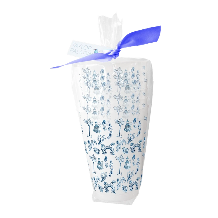 Chinoiserie Frosted Cup - Set of 8 Shatterproof Cups Taylor Paladino 