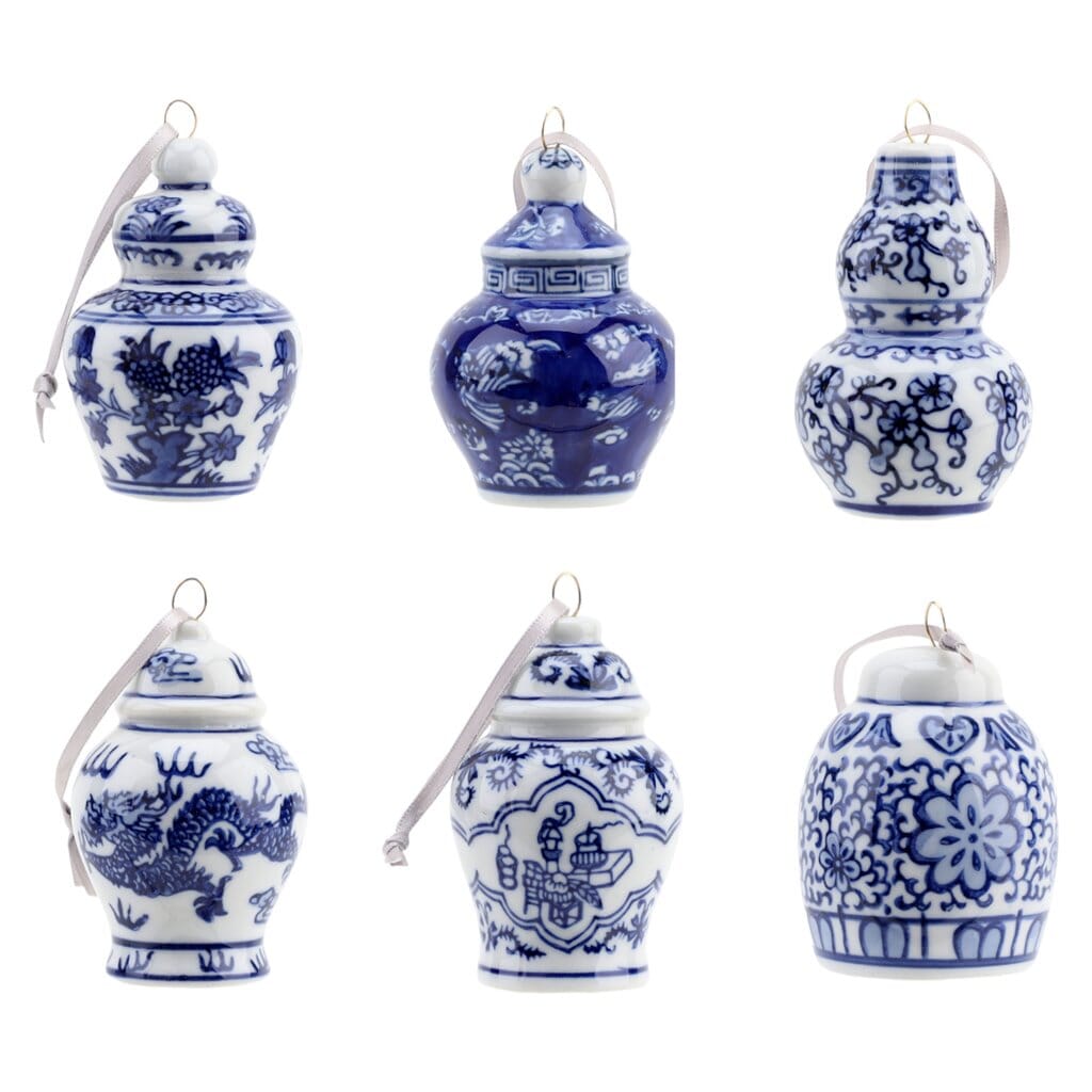 Chinoiserie Pagoda And Jars Ornaments Ornament Danny's Fine Porcelain 