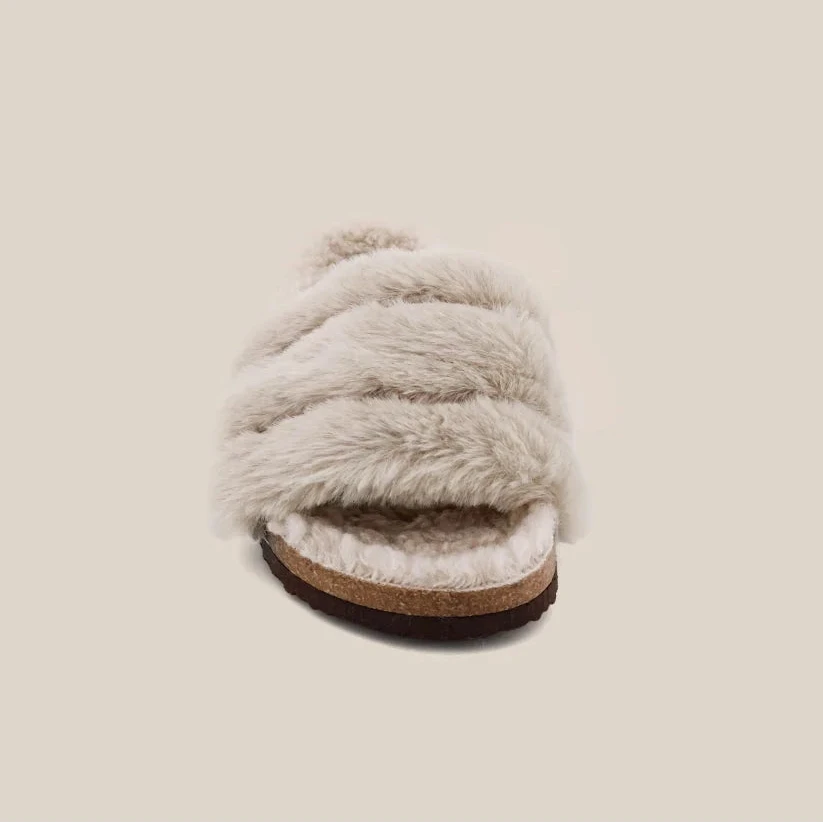 Chloe Mini Slippers - Bone Children Shoes ShuShop 