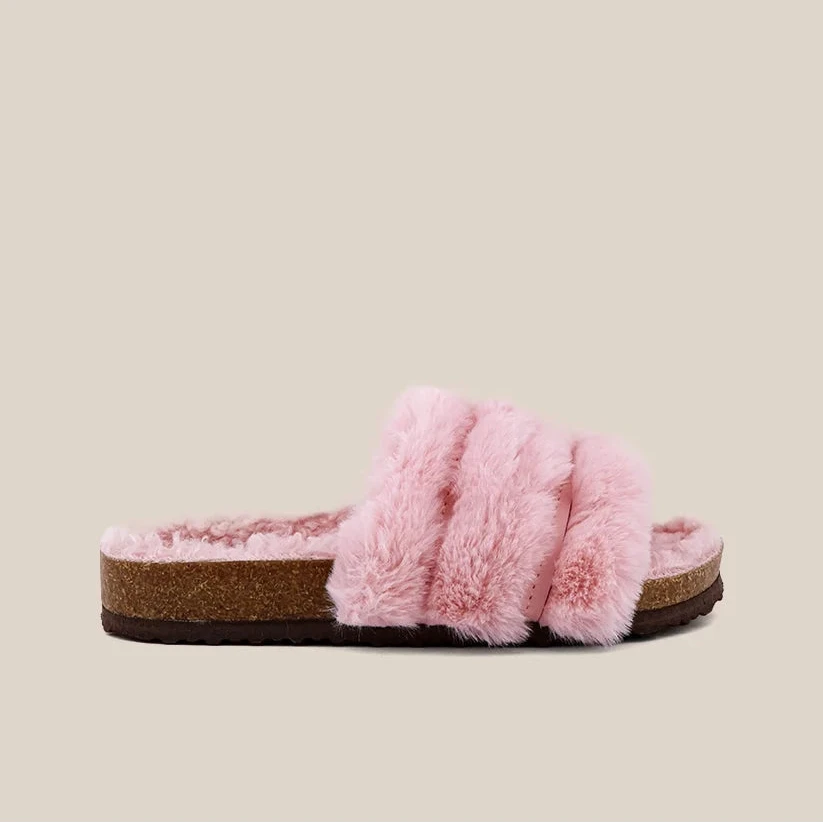 Chloe Mini Slippers - Light Pink Children Shoes ShuShop 
