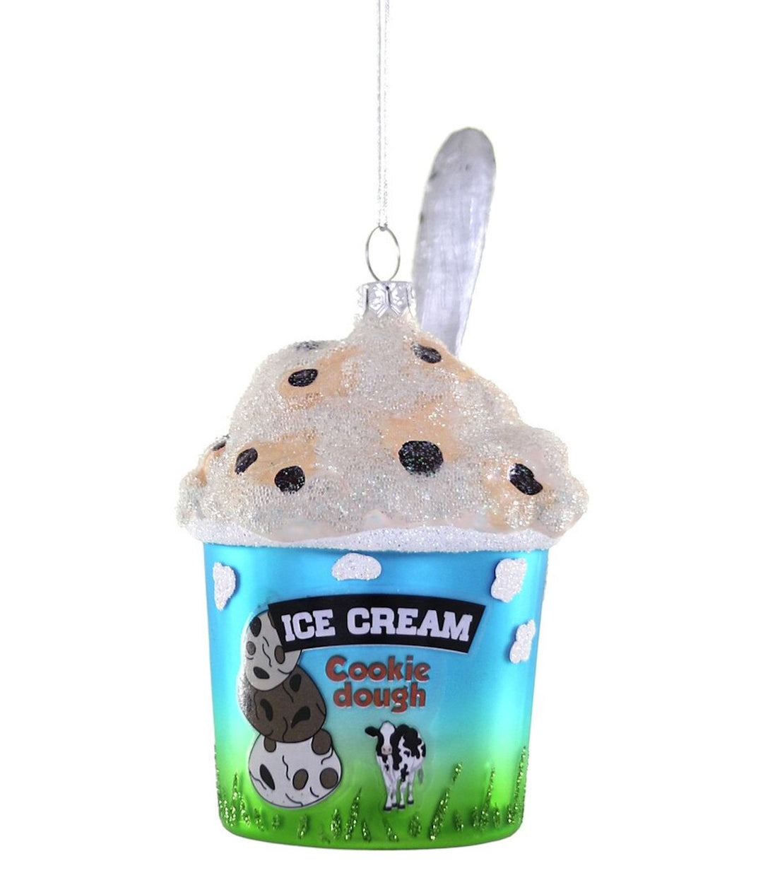Chocolate Chip Cookie Dough Ice Cream Ornament Christmas Ornament Cody Foster 