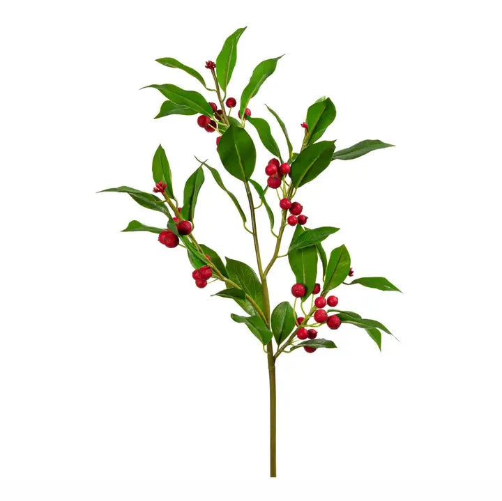 Chokeberry Red Spray - 31" Faux Florals Mills Floral 