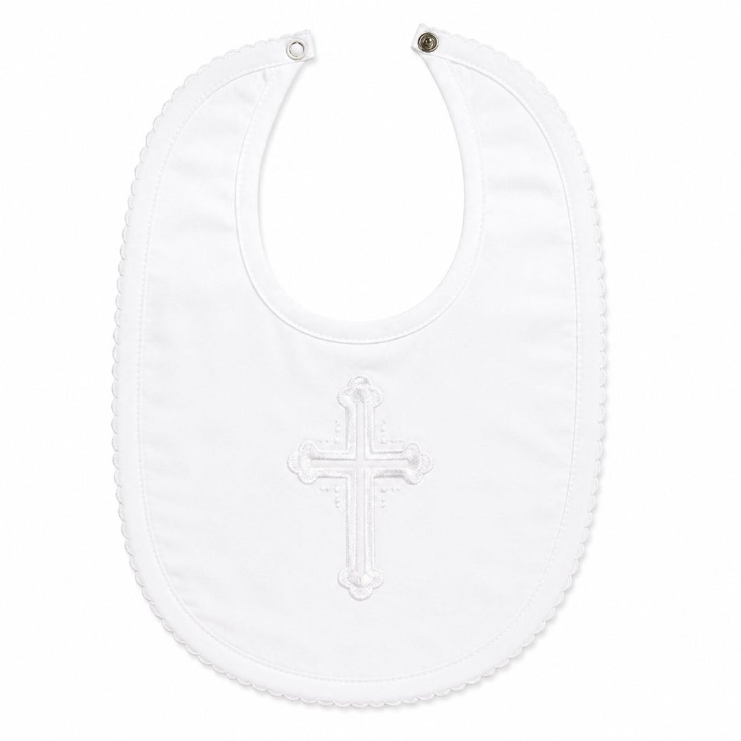 Christening Bib - Plain Edge Bib Elegant Baby 