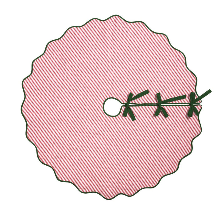 Christmas Block Print Tree Skirt Christmas Tree Skirts MudPie 