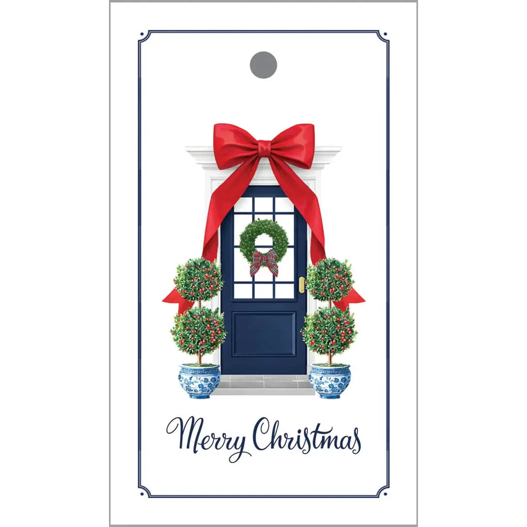 Christmas Bow Front Door Gift Tags Gift Tags & Labels WH Hostess 