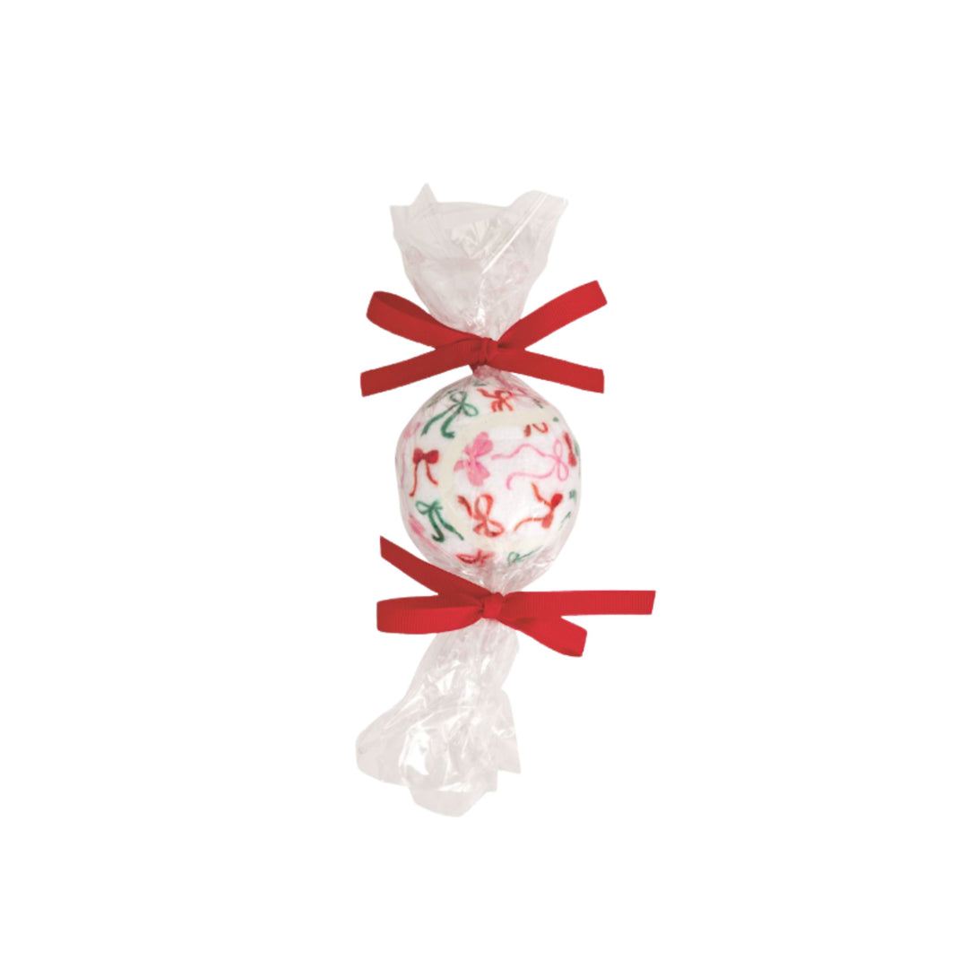 Christmas Dog Tennis Balls Dog Toy MudPie Bow 