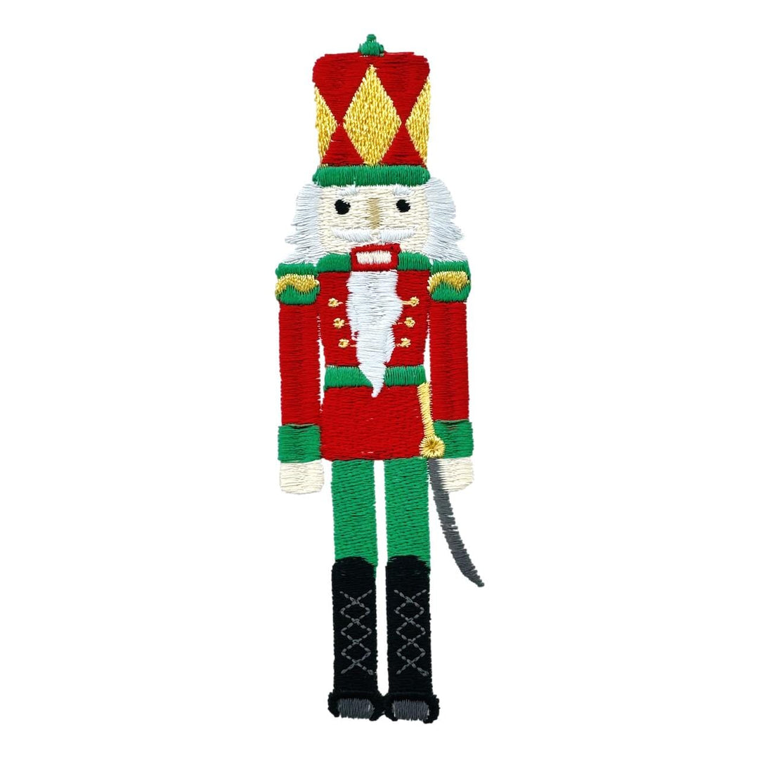 Christmas Embroidery Options Holiday Embroidery The Horseshoe Crab Nutcracker Large Red/Green 