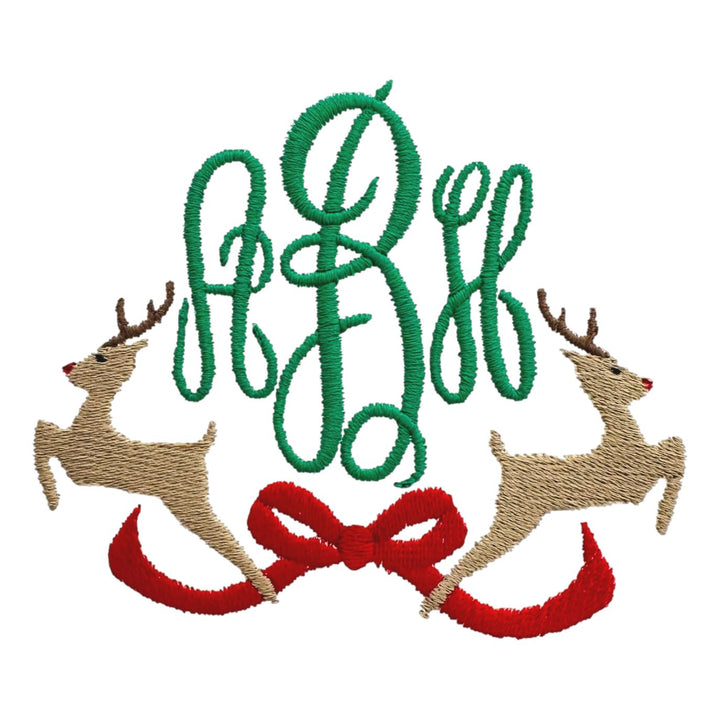 Christmas Embroidery Options Holiday Embroidery The Horseshoe Crab Reindeer Double Girl 