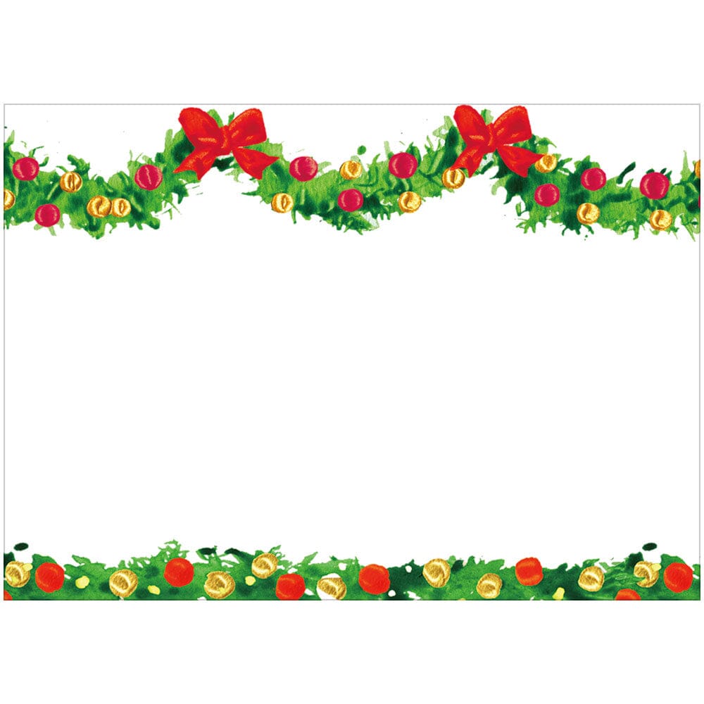 Christmas Garland Self Adhesive Gift Labels Gift Tags & Labels Caspari 