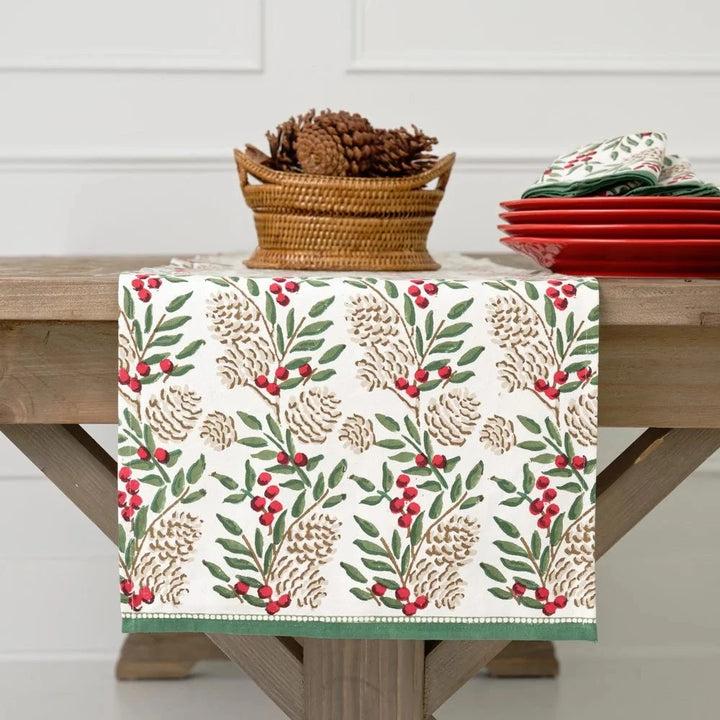 Christmas Garland Table Runner Table Runner Pomegranate 