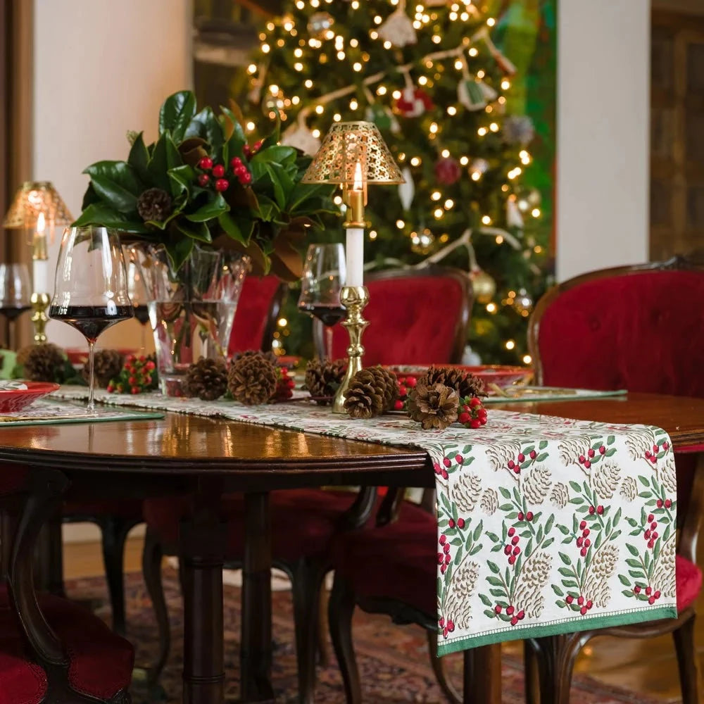 Christmas Garland Table Runner Table Runner Pomegranate 