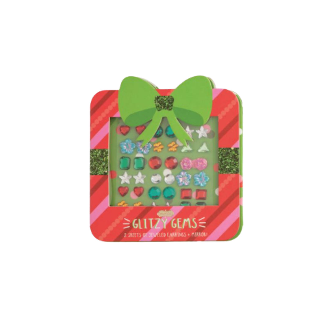 Christmas Glitzy Gems Sticker Earrings Girl Earrings MudPie Gift 