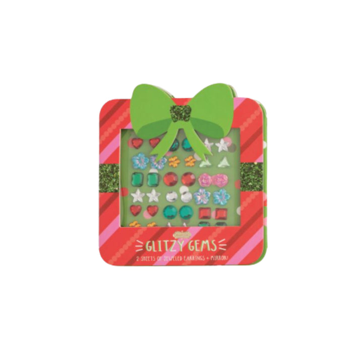 Christmas Glitzy Gems Sticker Earrings Girl Earrings MudPie Gift 